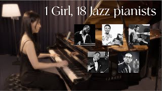 1 girl, 18 jazz pianists