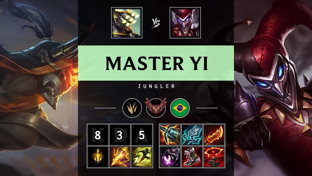 Master Yi Jungle vs Shaco - BR Grandmaster Patch 25.15