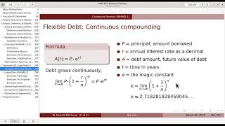 Continuously Compounded Interest