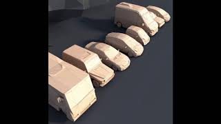 3D Model 8 Lowpoly CARS pack 3DExport.com