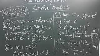 Full COMPLEX  ANALYSIS POLYTECHNIC /CISR/TRB Guide