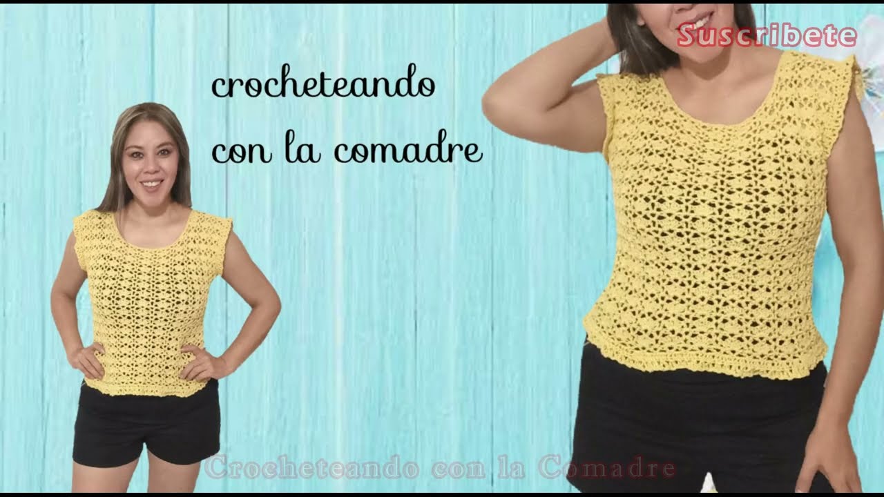 ⭐⭐⭐⭐⭐Como hacer blusa o vestido a crochet puntada abanicos parte #2 fácil y rápido