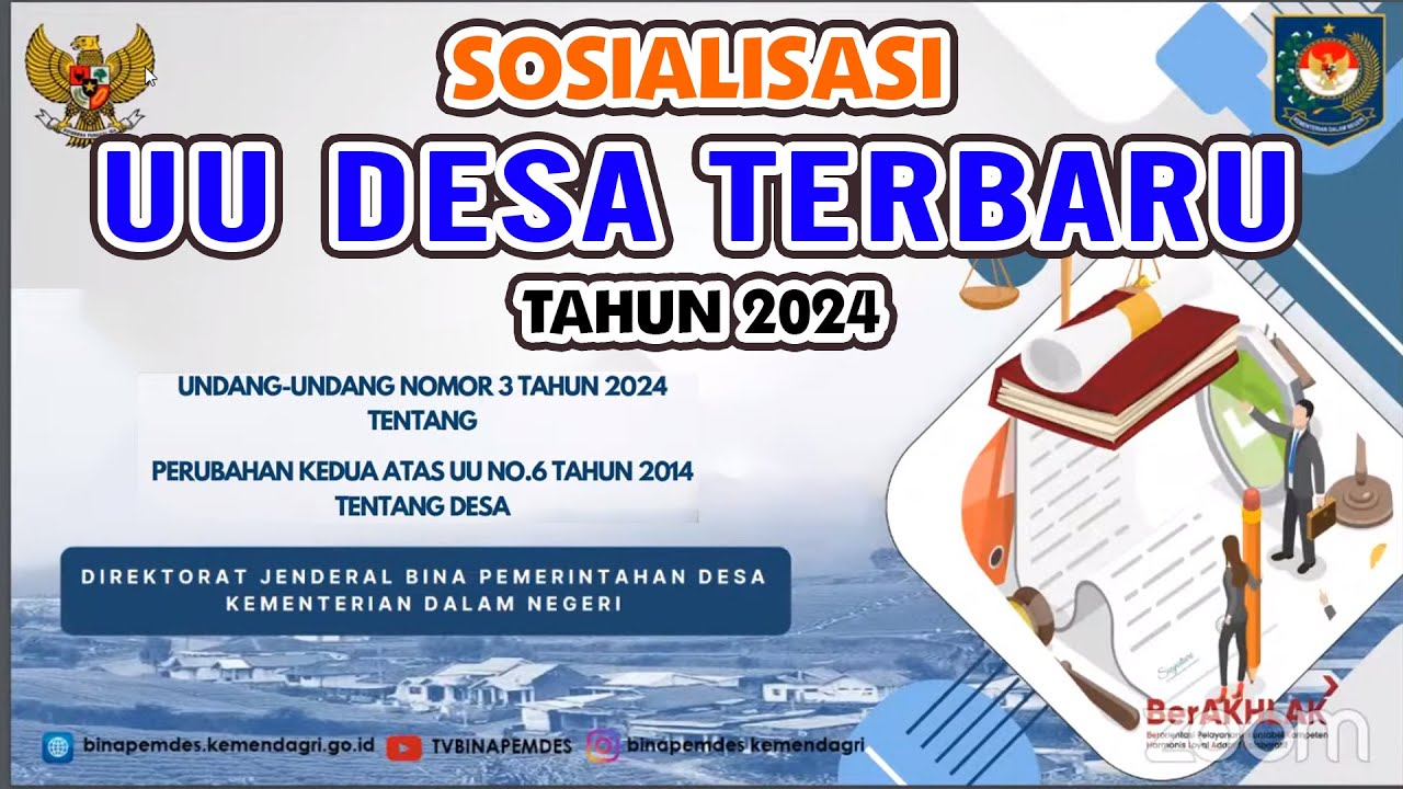 Sosialisasi Undang-Undang Nomor 3 Tahun 2024 tentang Desa