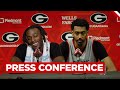 Georgia Basketball: Players Justin Abson and Dylan James Pre-Georgia Tech Press Conference