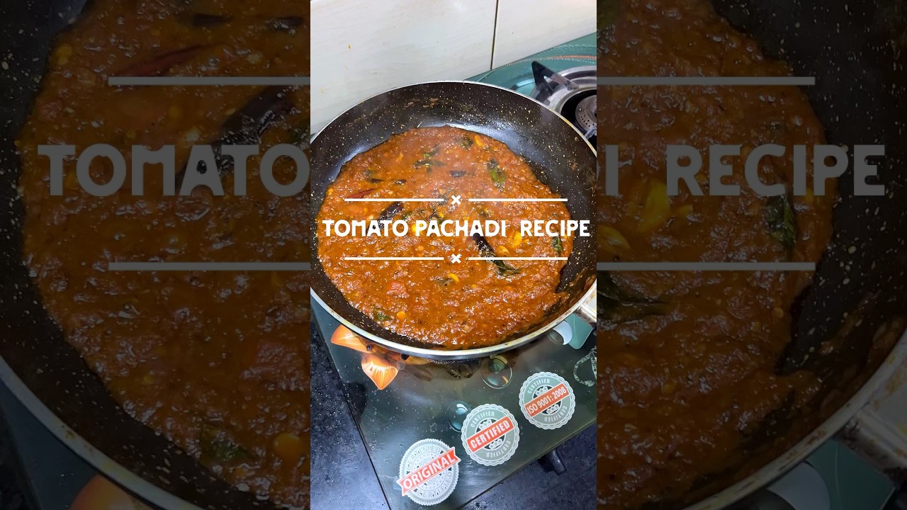 TOMATO PACHADI RECIPE #tomatopachadi #kitchen #food #cooking #recipe