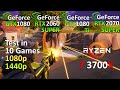 GTX 1080 vs RTX 2060 Super vs GTX 1080 Ti vs RTX 2070 Super - Test in 10 Games 1080p 1440p