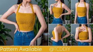 How to Crochet a Halter Top | Pattern & Tutorial DIY