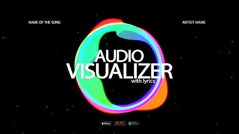 Music Visualizer Modern Lyrics After Effects Templates