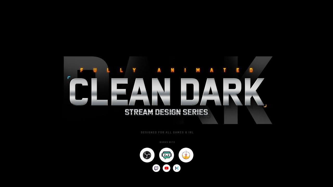 Clean dark. Dark backgrounds clean. Dark Overlay.