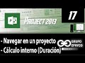 17. Curso de PROJECT 2013 (Navegar en un Proyecto, Cálculo interno)