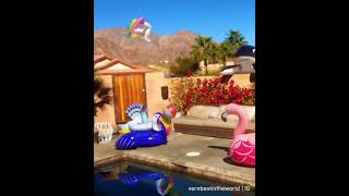 Pool Party | Inflatables having pool party without humans screenshot 3