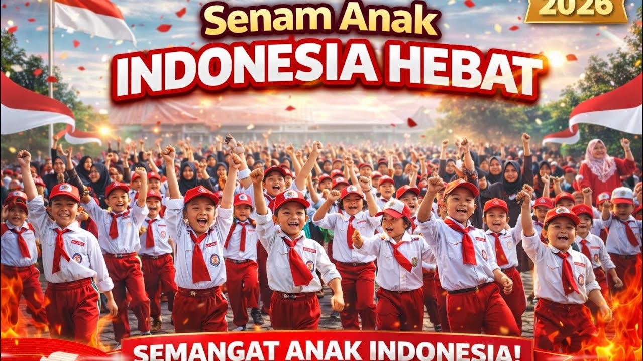 Senam anak Indonesia hebat SDN SAMBERAN Kanor Bojonegoro 