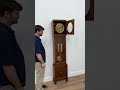 Art Deco Antique Walnut Tall Case Grandfather Clock Becker Antique Clock 