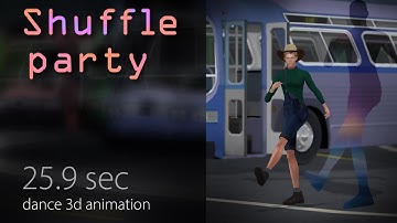 SL - Shuffle Party - dance 3d animation for @secondlife #SecondLifeDance