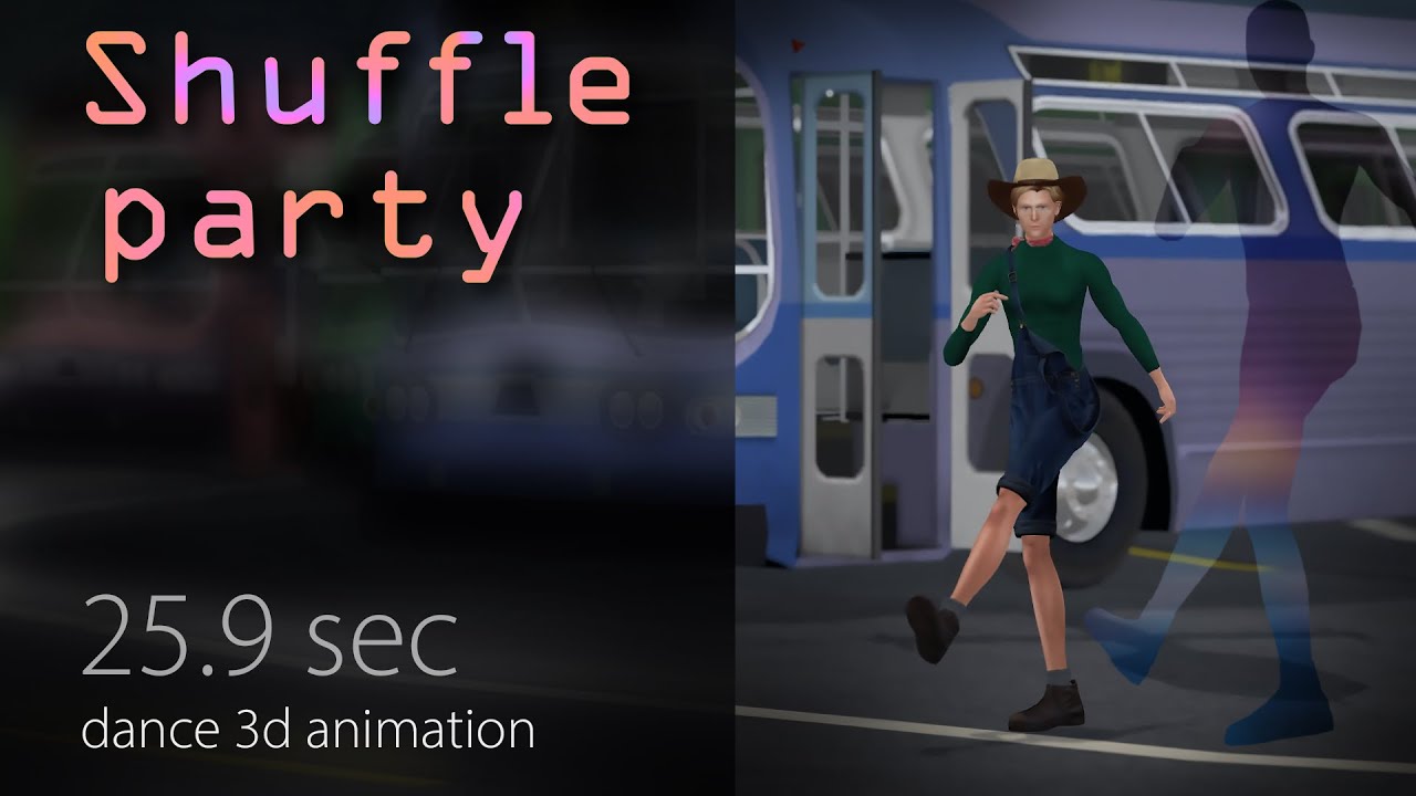 SL - Shuffle Party - dance 3d animation for 