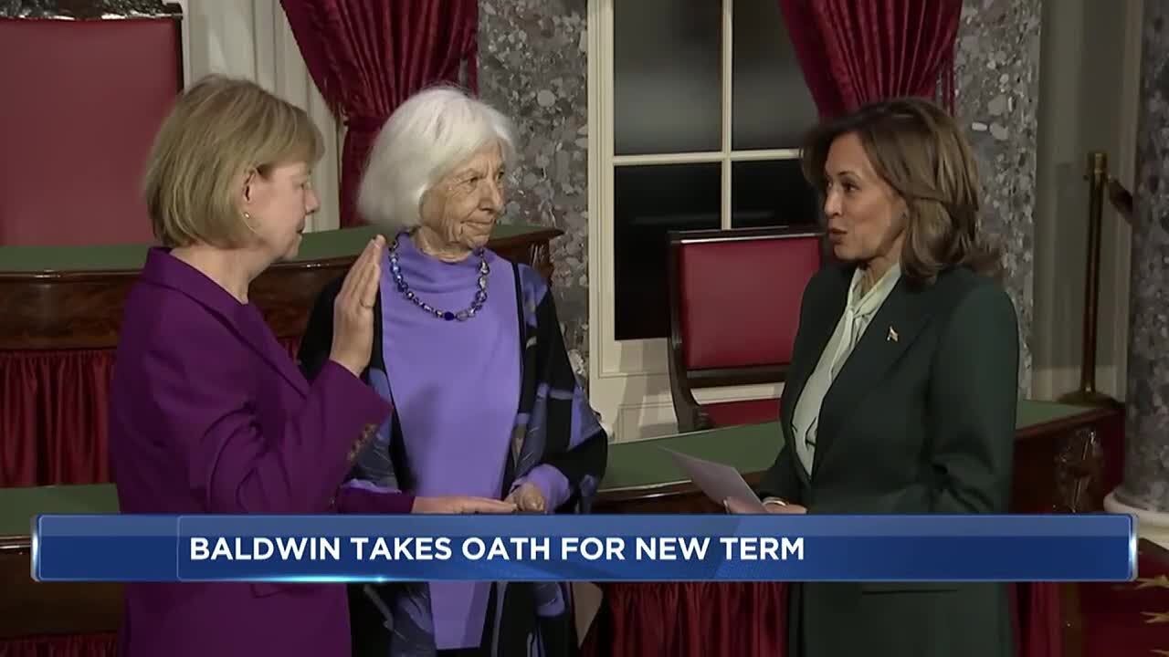 Stepping into the minority: Senator Baldwin sworn into the Senate