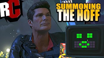 Call of Duty Infinite Warfare Zombies - How to unlock Hasselhoff (Sticker Pack location Hasselhoff)