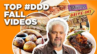 Top #DDD Fall Flavor Videos with Guy Fieri | Diners, Drive-Ins and Dives | Food Network