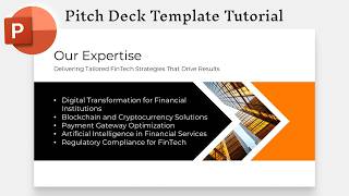 PowerPoint Pitch Deck Template Tutorial (2) Part 4 | Our Expertise