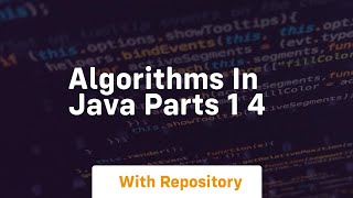 algorithms in java parts 1 4