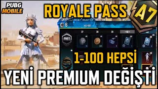 A7 Royale Pass Ödülleri̇ 1-100 Level Yeni̇ Premium Sandik A7 Rp Ödülleri̇ 32 Pubg Mobile