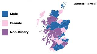 Scottish Counties Gender Chart bc bored