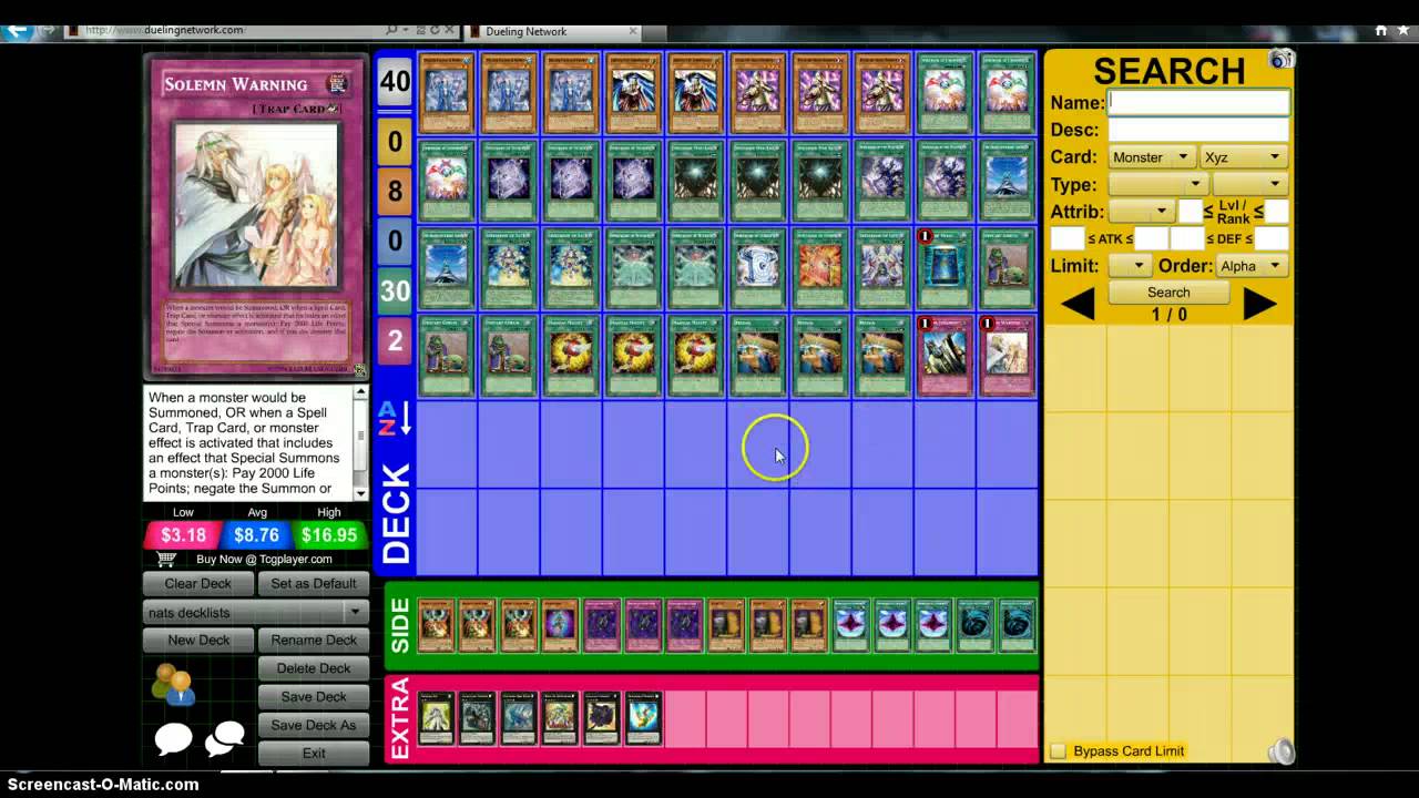 yugioh spellbook deck 2013 YUGIOH 2013 NATIONALS 7TH PLACE SPELLBOOK DECK