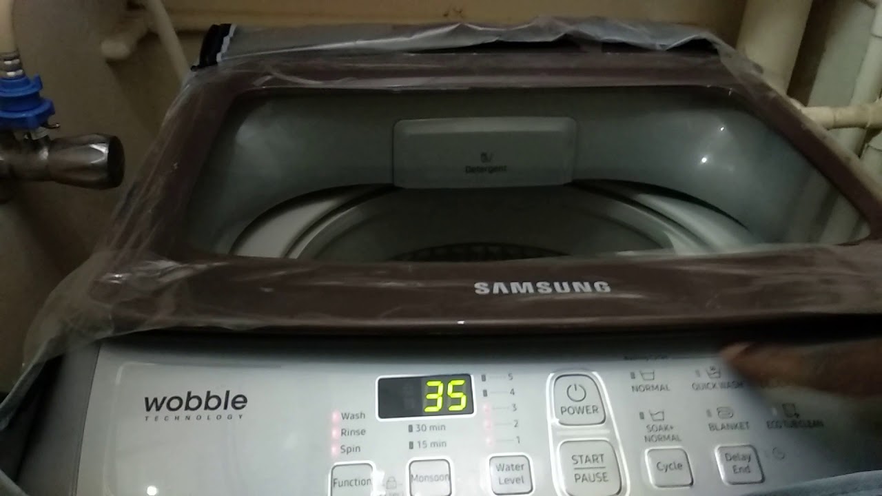 Samsung washing machine Demo. YouTube