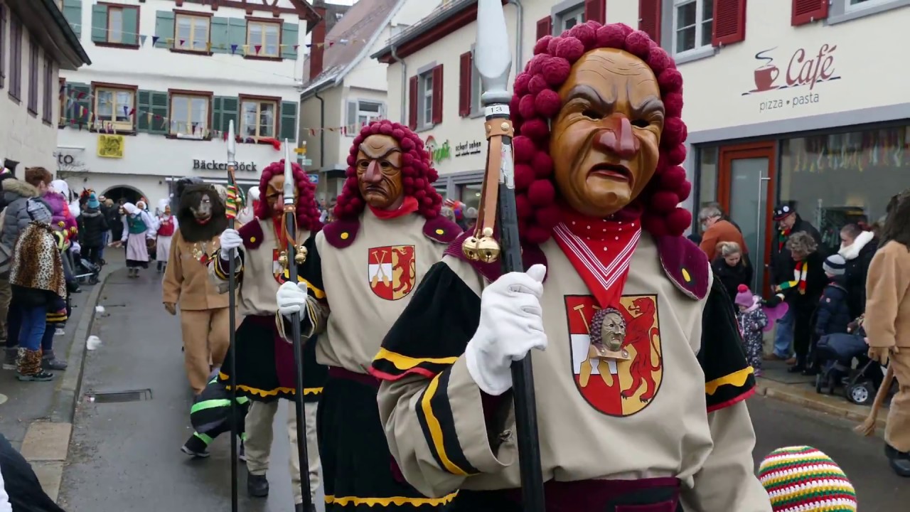 Umzug am Boppelesonntag der Narrenzunft Gole Riedlingen 2018