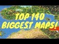 TOP 140 BIGGEST MAPS in Open World Games