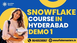 Best Snowflake Training in Hyderabad | Introduction Demo – 1 | Snowflake Masters