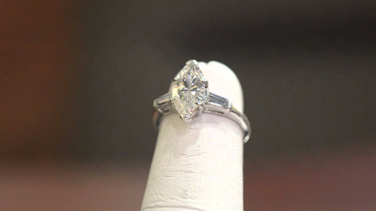 Marquis Diamond Engagement Ring 1.42 cts - Boca Raton Pawn
