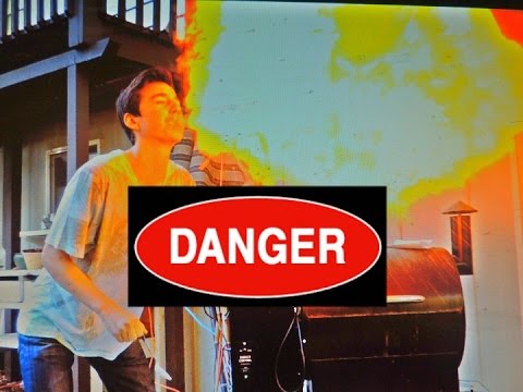 *DO NOT TRY AT HOME* FIREBREATHING WITH CORNSTARCH!!
