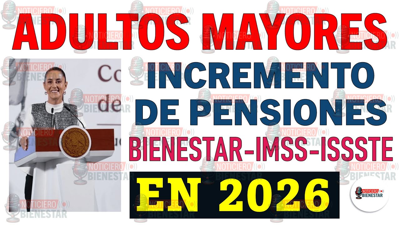 💰 Aumento de Pensiones 2026 📈 Inflación 3.8% | ¿Cuánto subirán IMSS ...