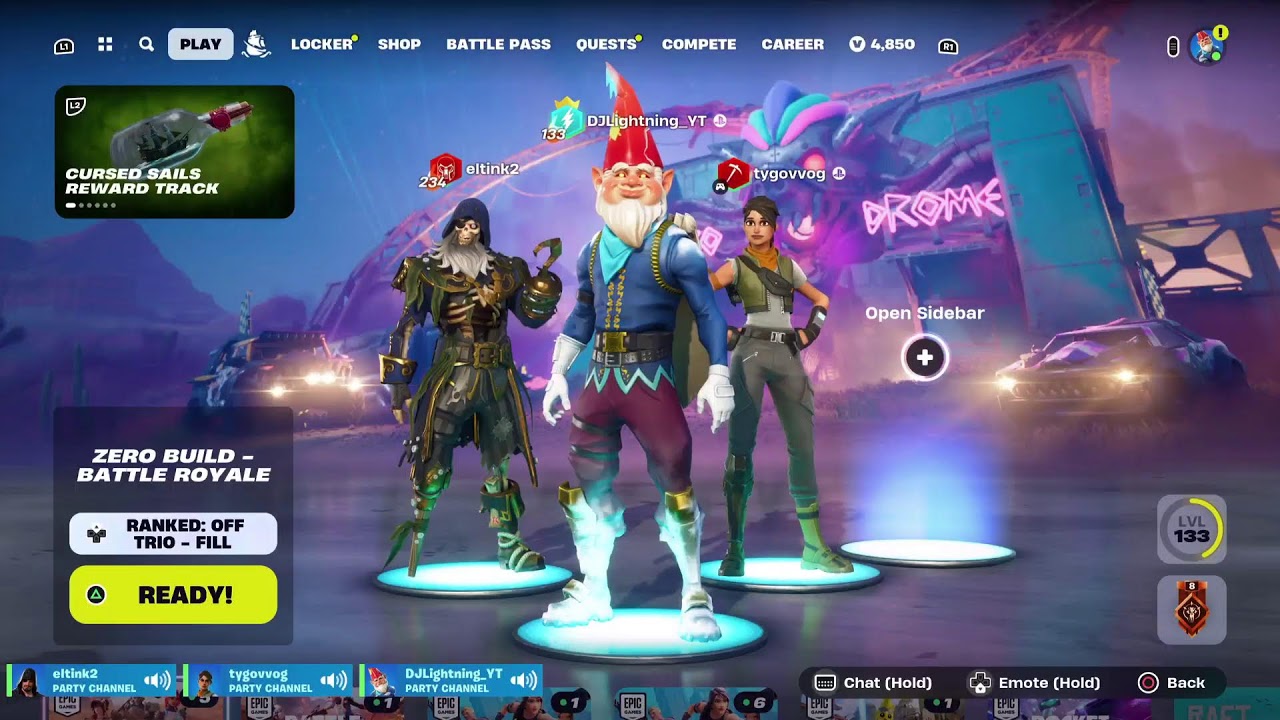 Live Fortnite met tygo update veel nieuwe dingen en jack sparow gameplay