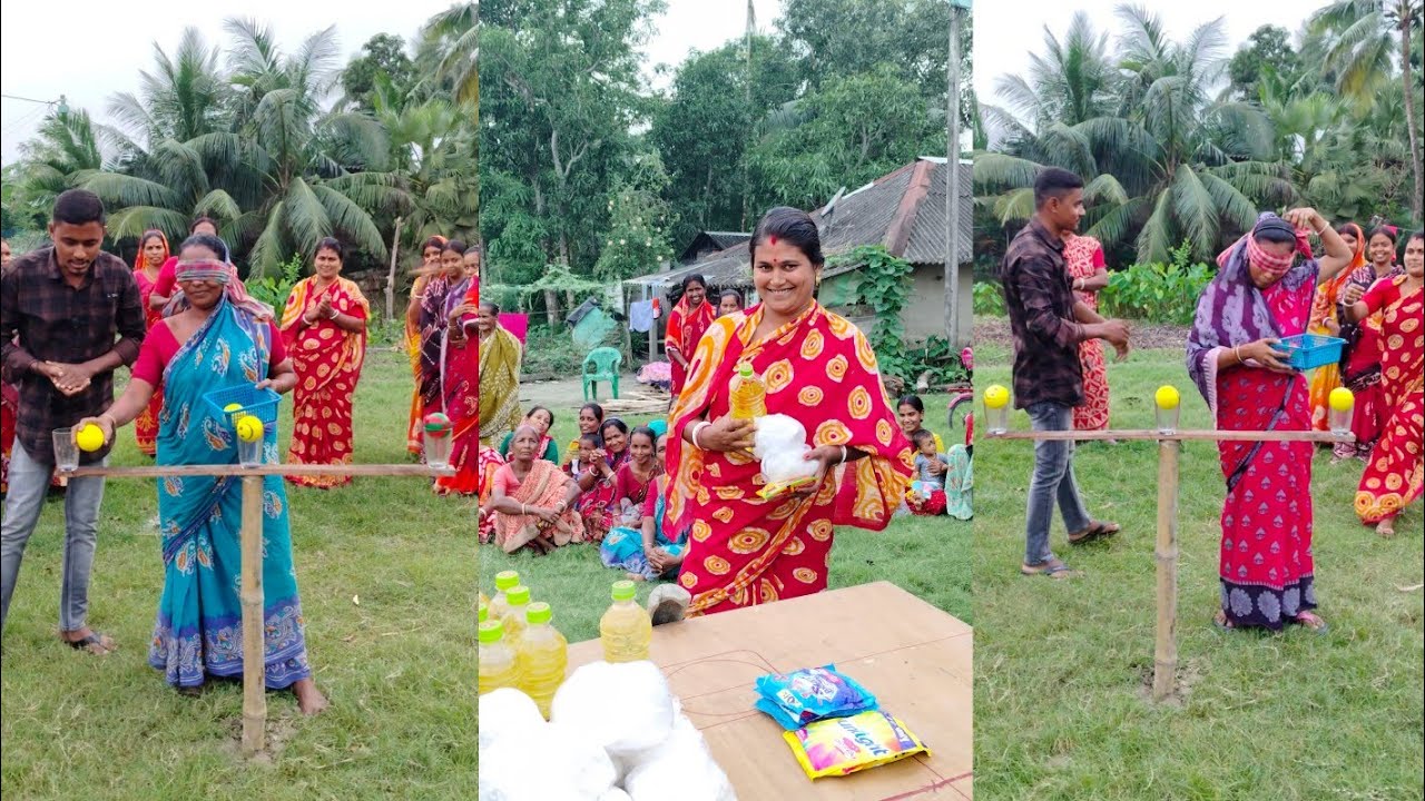 selim bhaiসেলিম ভাই নিয়েএলো মেয়েদের চোখ বেঁধে কাঁচের গ্লাসে বল রাখার ...