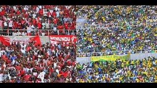 MASHABIKI WA YANGA NA SIMBA WAKITOLEANA TAMBO