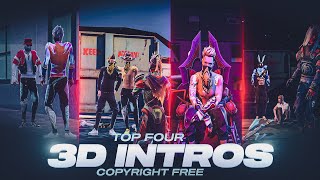 TOP 4 3D INTROS FOR YOU || COPYRIGHT FREE