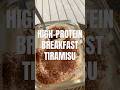 BREAKFAST TIRAMISU! 🤤 Add vanilla essence & maple syrup to the yoghurt for ✨#mealprep #highprotein