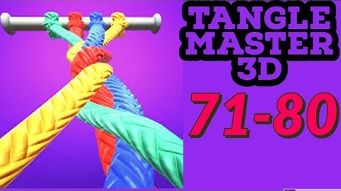 TANGLE MASTER 3D 71 80 easy gameplay solution android ios