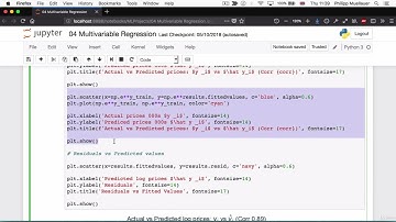 5 26  Residual Analysis Part 2 Graphing and Comparing Regression Residuals5