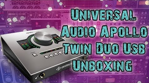 Universal Audio Apollo Twin Duo USB Unboxing