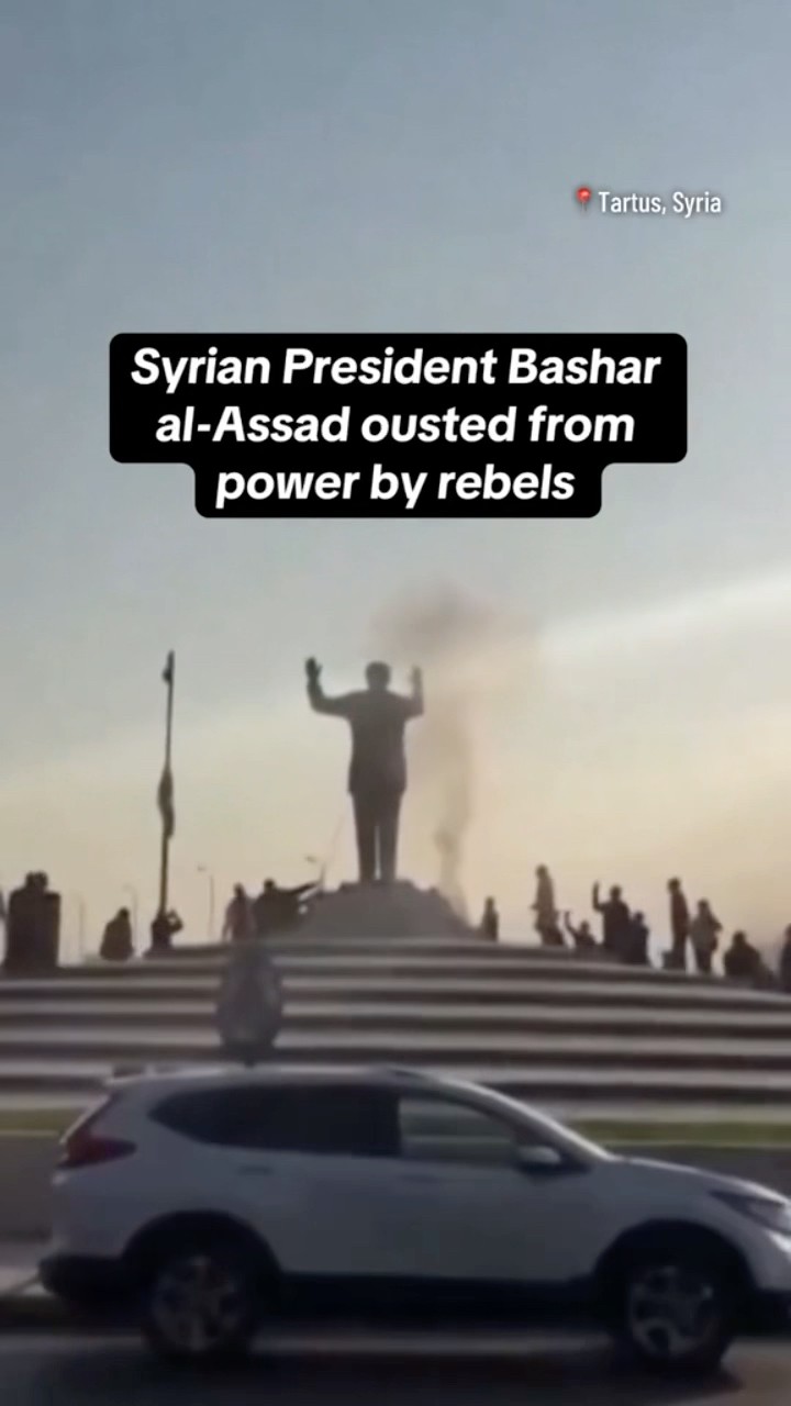 Bashar al-Assad ousted from power by Syrian rebels #shorts