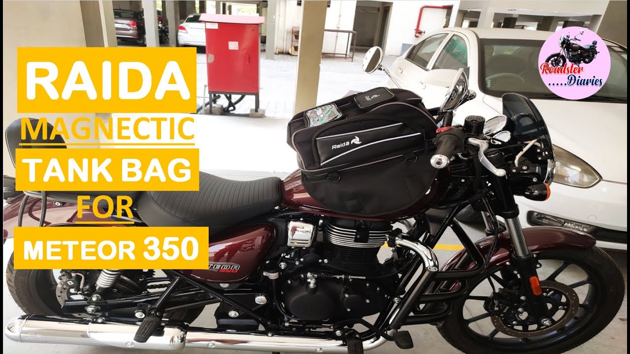 Raida GPS Series Motorcycle Magnetic Tank Bag || Suitable for RE Meteor 350 || Riding Gear ||