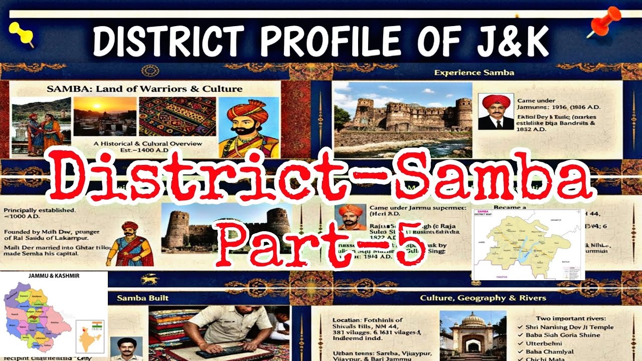 District Profile of Jammu & Kashmir | Samba District| Part-5