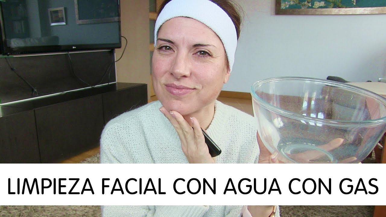 Beneficios del agua con gas para la cara