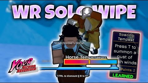 [YBA] Solo Wiping SBR with the BEST STAND...