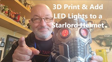 How to make a Starlord 3D Printed Helmet With LED Lighting From  Guardians Of The Galaxy