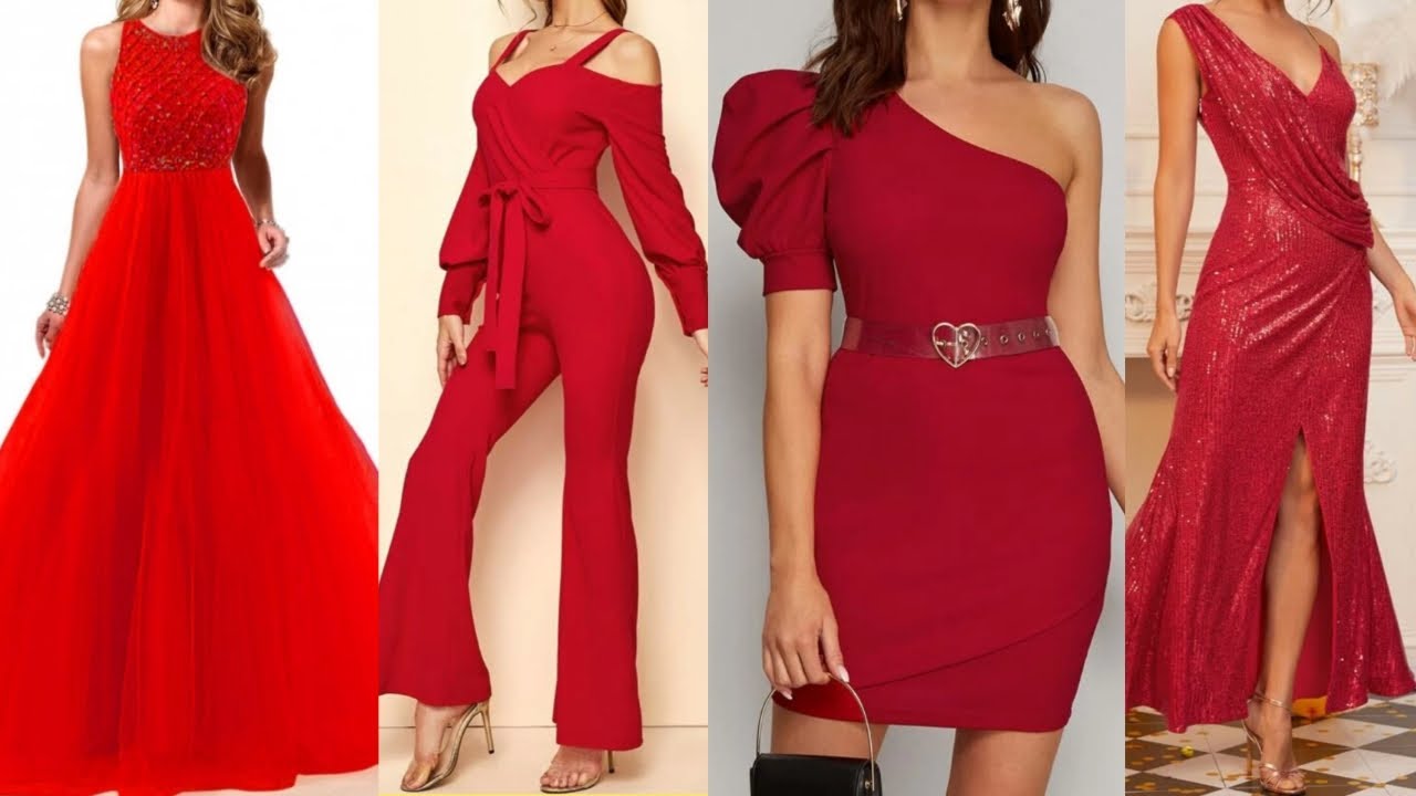 Red Dresses design || Red Hot Dresses Collection || Beautiful stylish ...