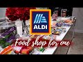 ALDI FOOD SHOP FOR ONE ||  HEALTHY MEAL IDEAS + ALDI CHRISTMAS RANGE!